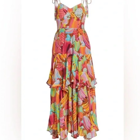 FARM Rio Colorful Tropical Maxi Dress - Picture 3 of 3